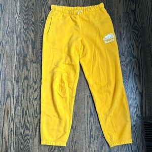 Roots Golden Yellow Jogger Sweatpants